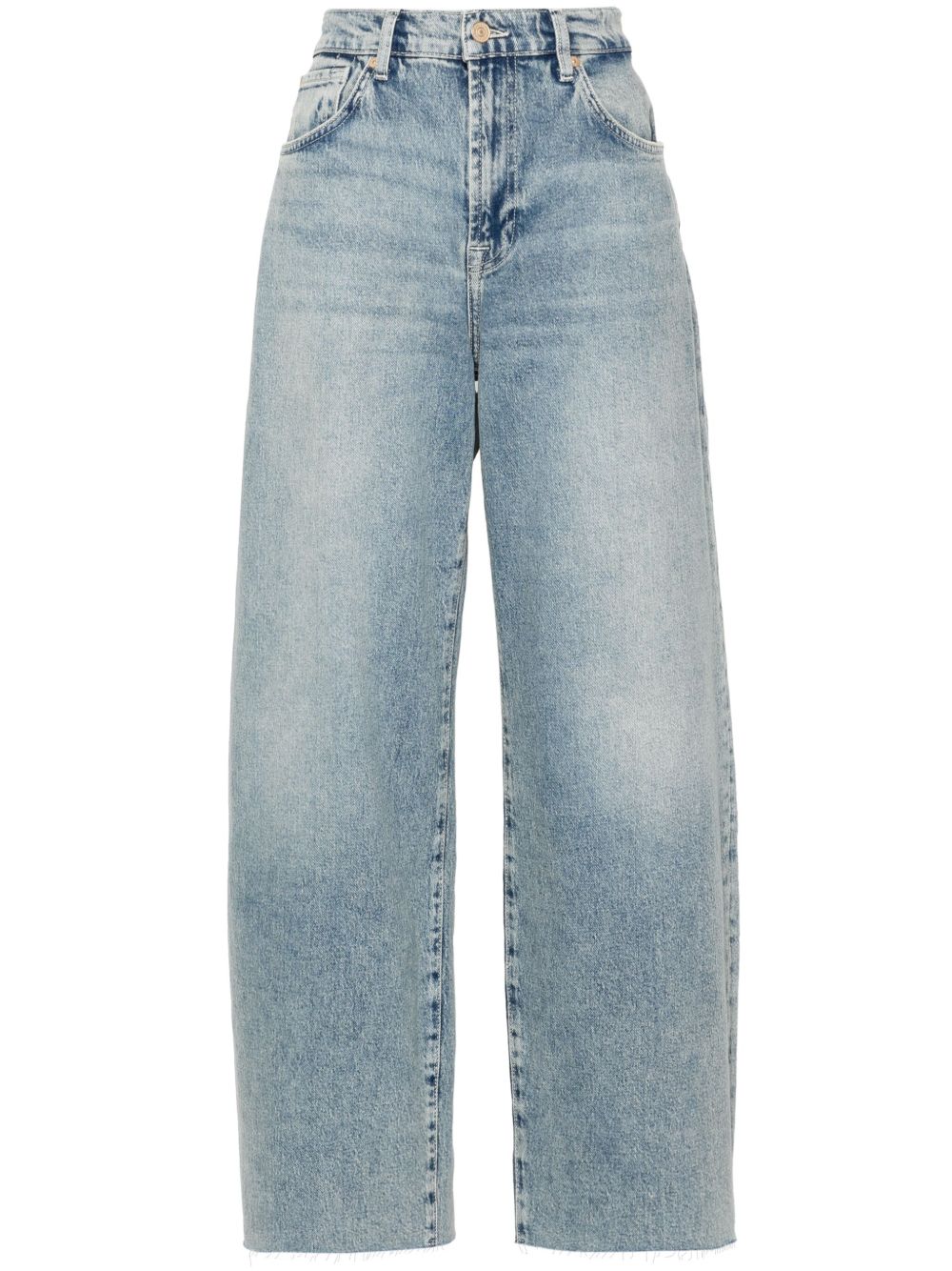 7 For All Mankind Bonnie 锥形牛仔裤 - 蓝色