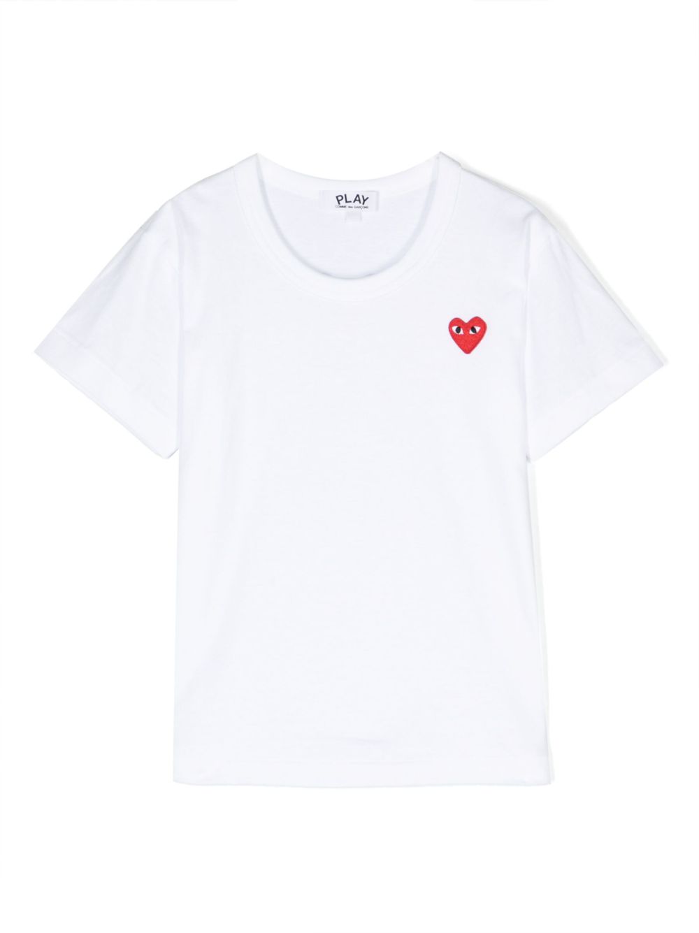 Comme Des Garçons Play Kids 标贴棉T恤 - 白色