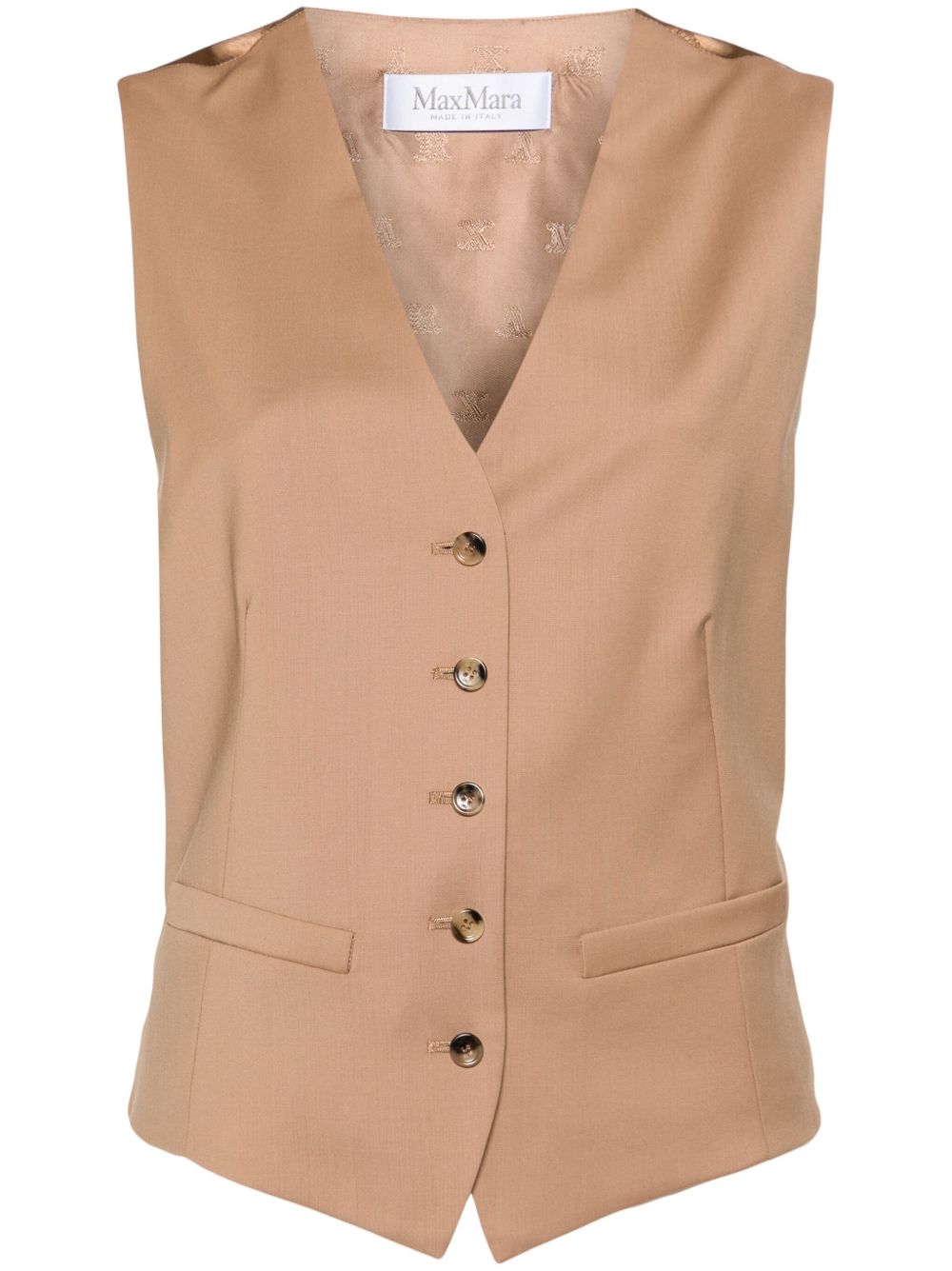 Max Mara Zuai 西式马甲 - 褐色