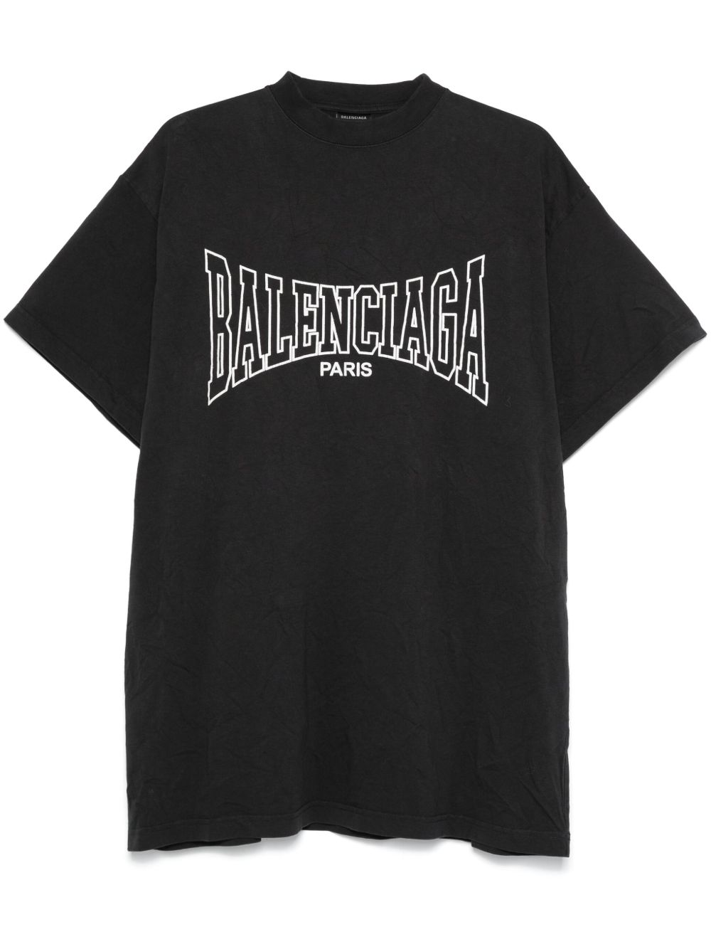 Balenciaga logo印花T恤 - 黑色