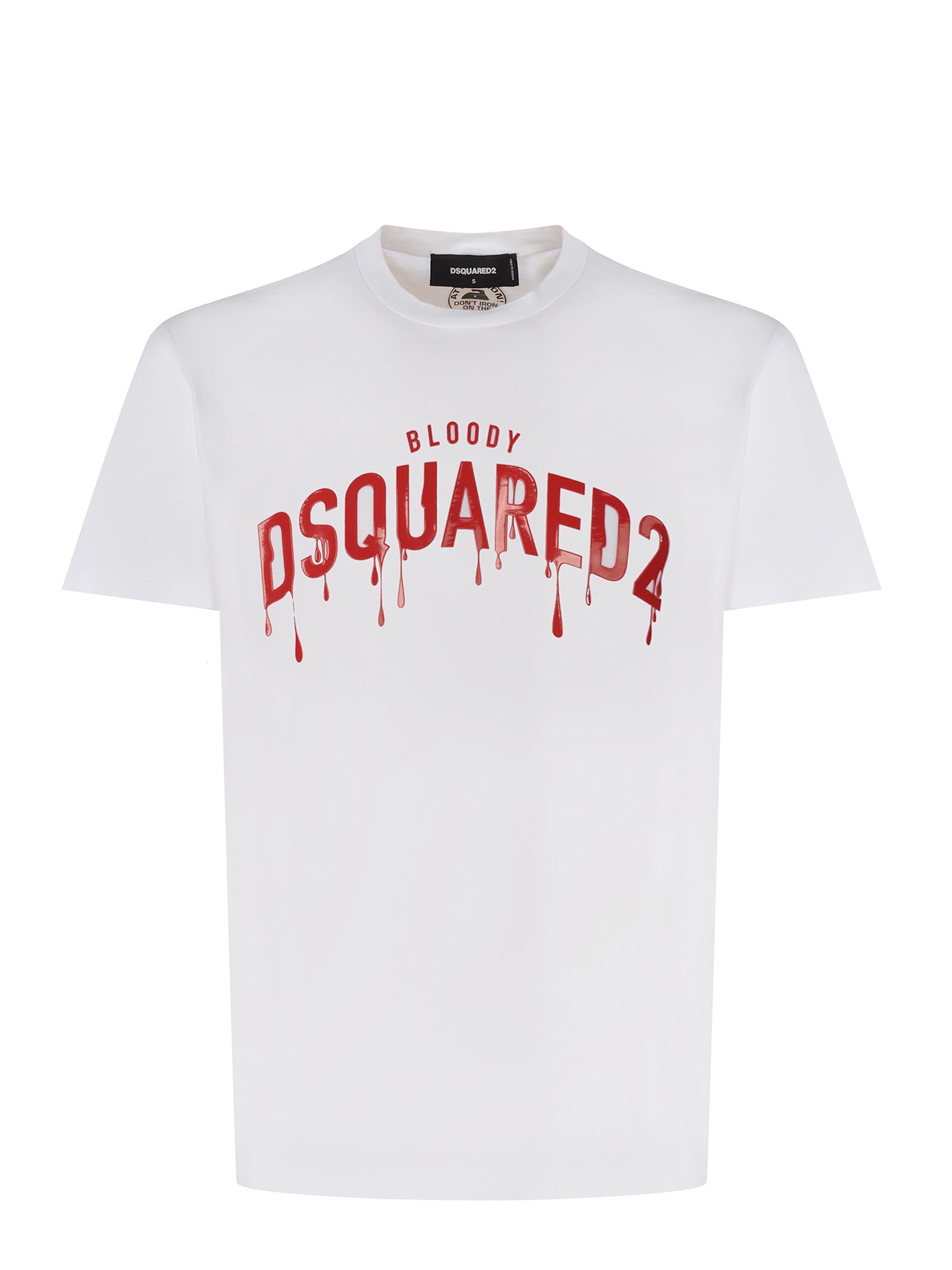 Dsquared2血红色棉质T恤