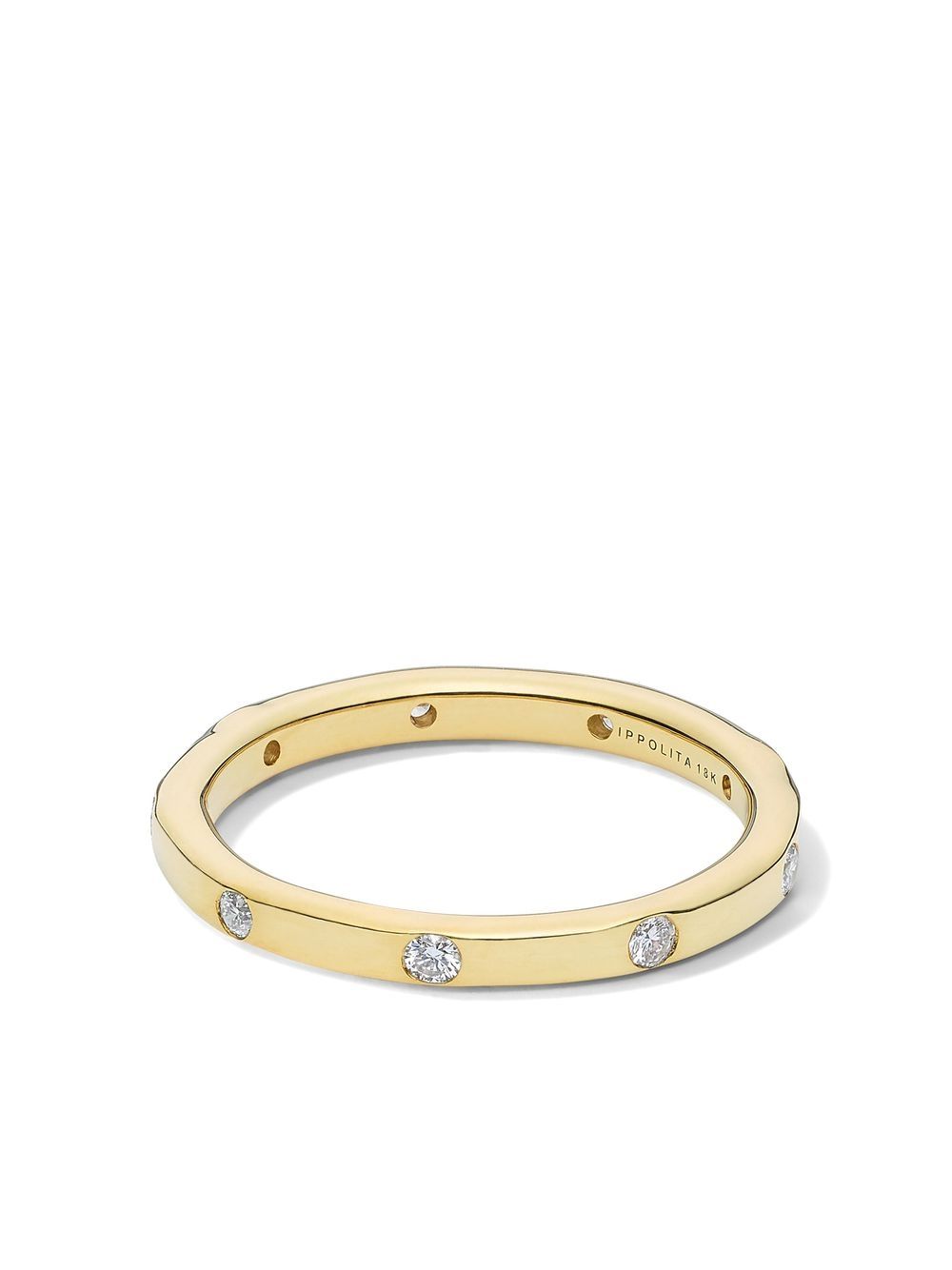 IPPOLITA Stardust 18K黄金钻石细戒指 - 金色