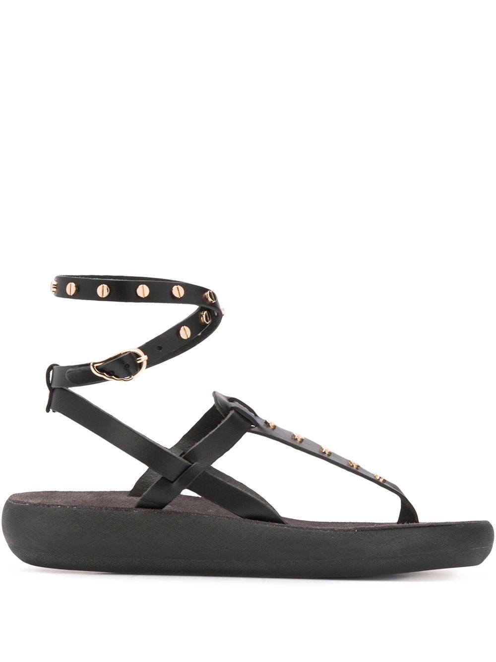 Ancient Greek Sandals Estianails 铆钉凉鞋 - 黑色