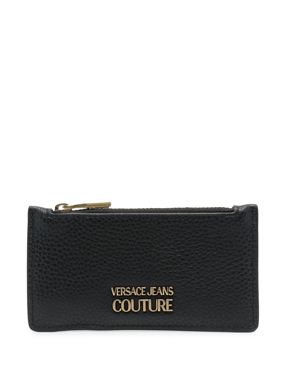 Versace Jeans Couture logo缀饰钱包 - 黑色