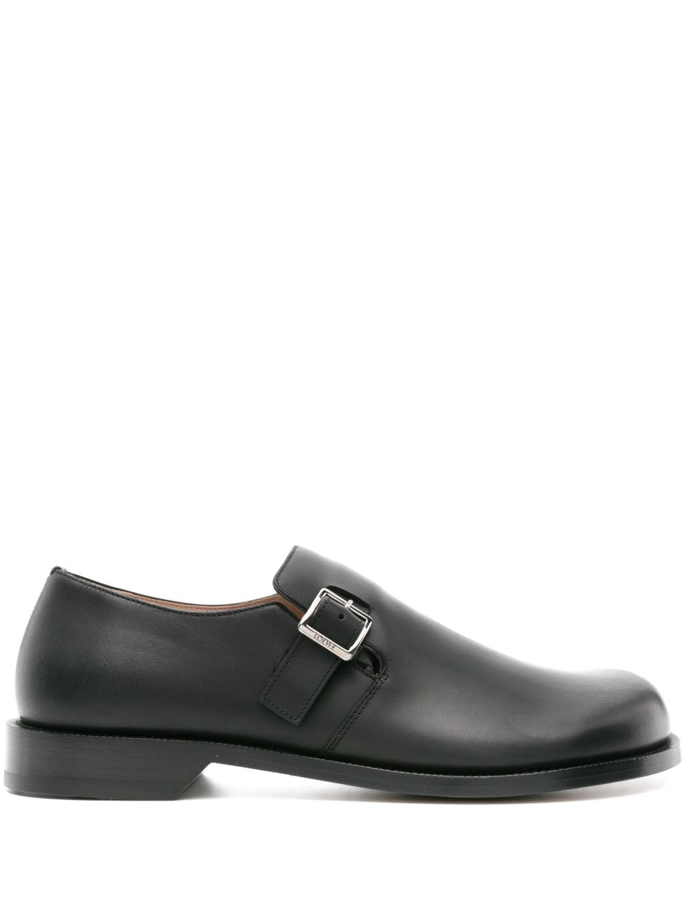 LOEWE Campo 皮质孟克鞋 - 黑色