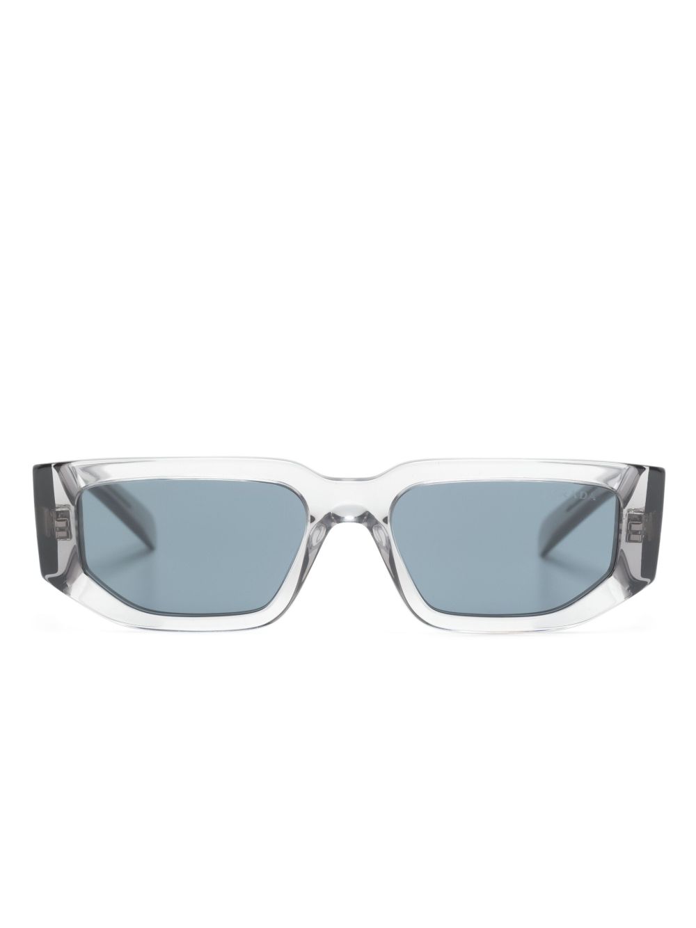 Prada Eyewear 长方形框太阳眼镜 - 灰色