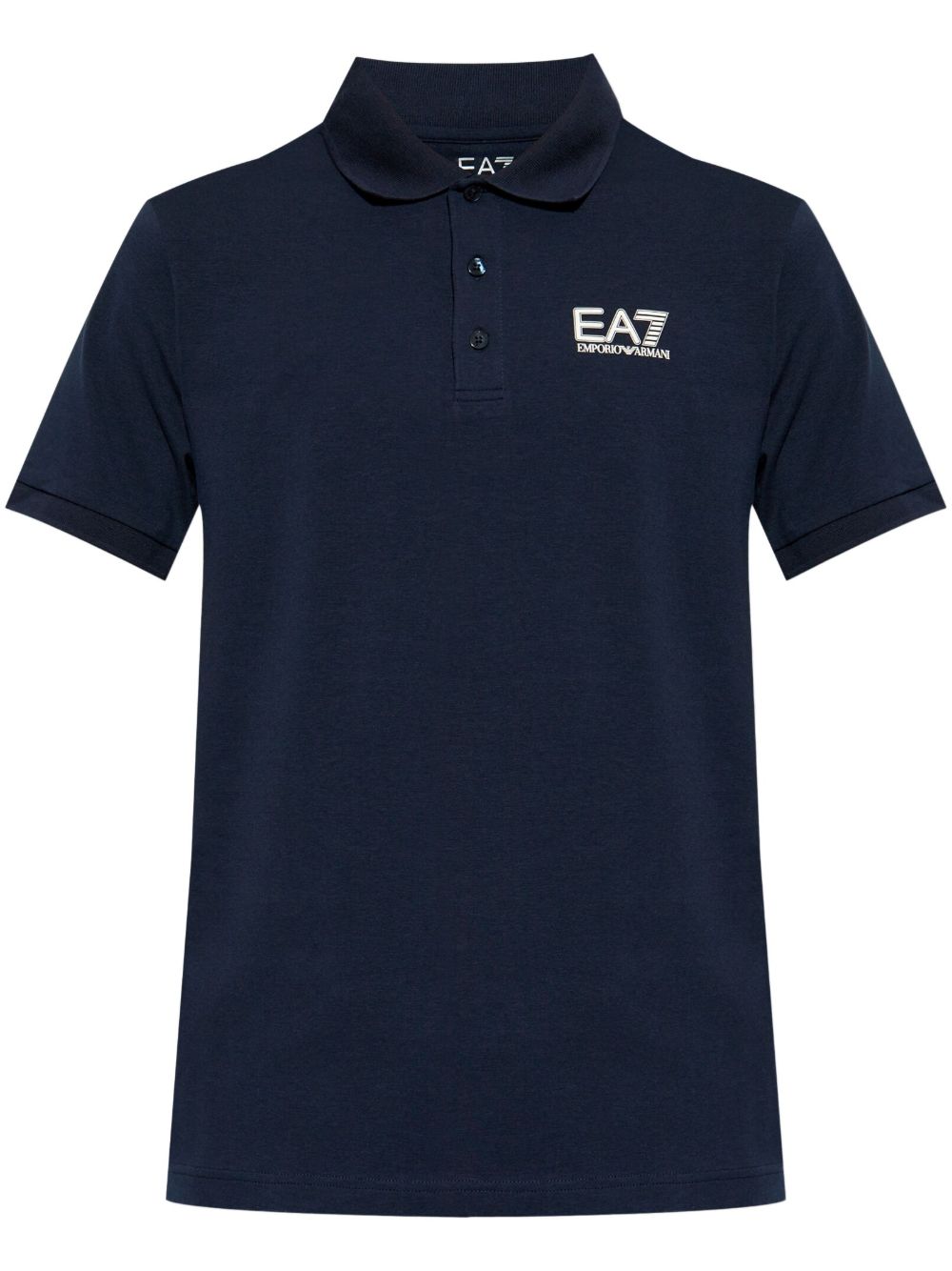 Ea7 Emporio Armani 弹性polo衫 - 蓝色