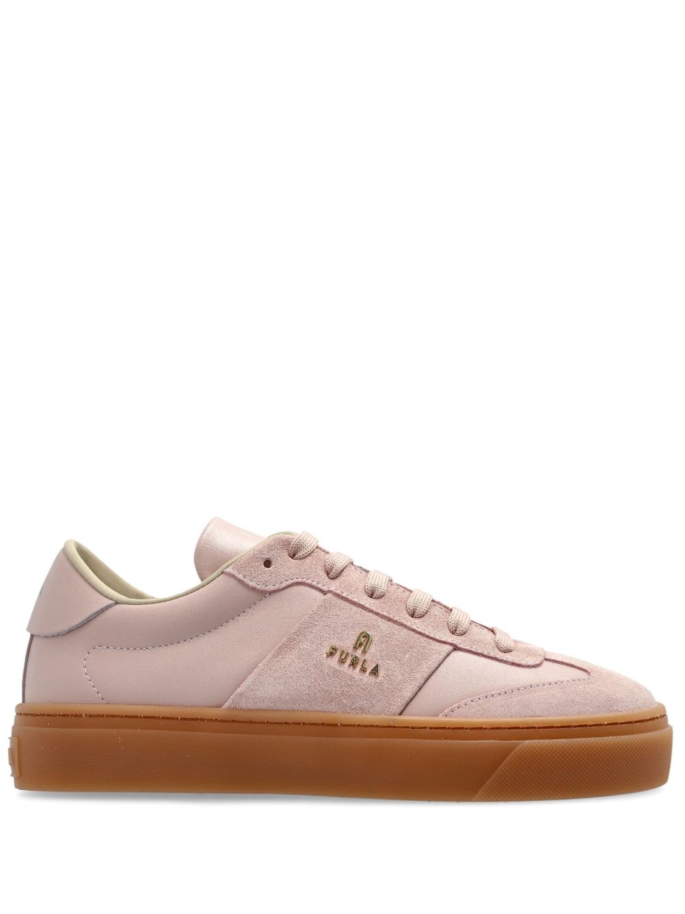 Furla leather sneakers - 粉色