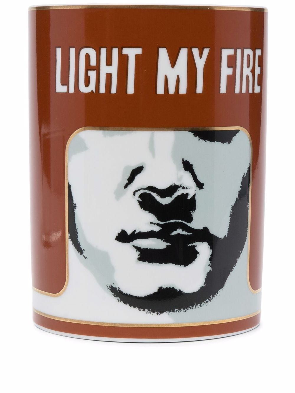 GINORI 1735 Light My Fire 双芯蜡烛 - 橘色