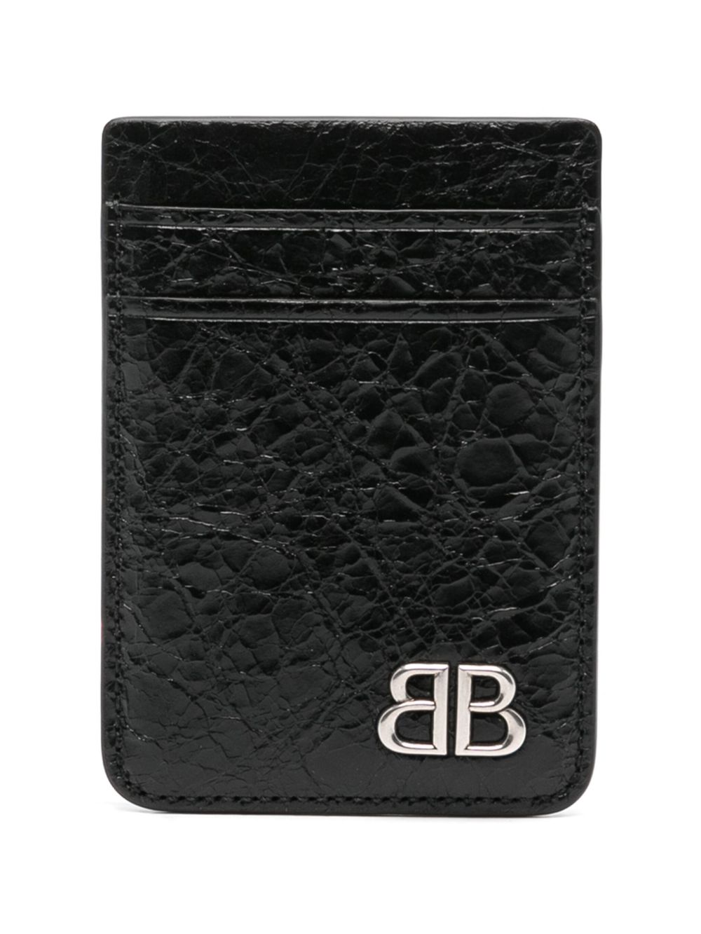 Balenciaga Monaco Magnet 皮质卡夹 - 黑色