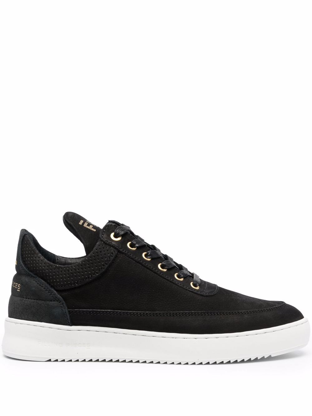 Filling Pieces logo低帮运动鞋 - 黑色