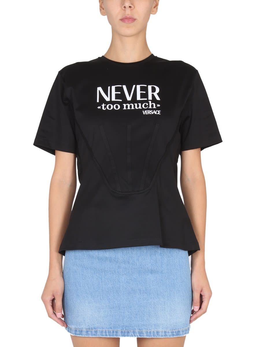 Versace never Too Much 紧身胸衣式T恤