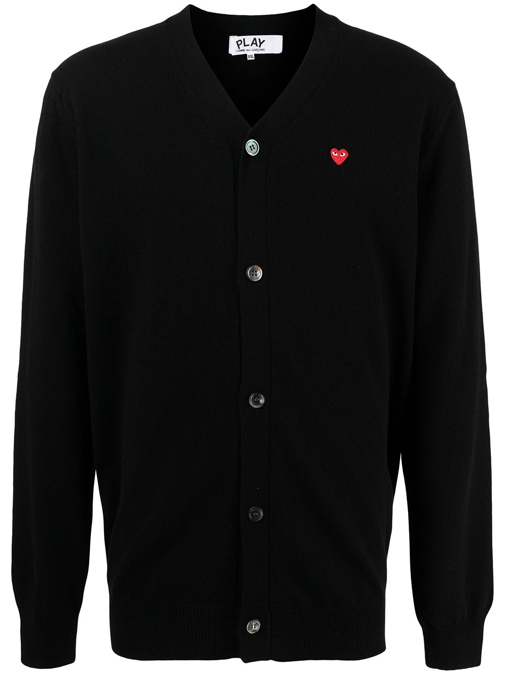 Comme Des Garçons 标贴开衫 - 黑色