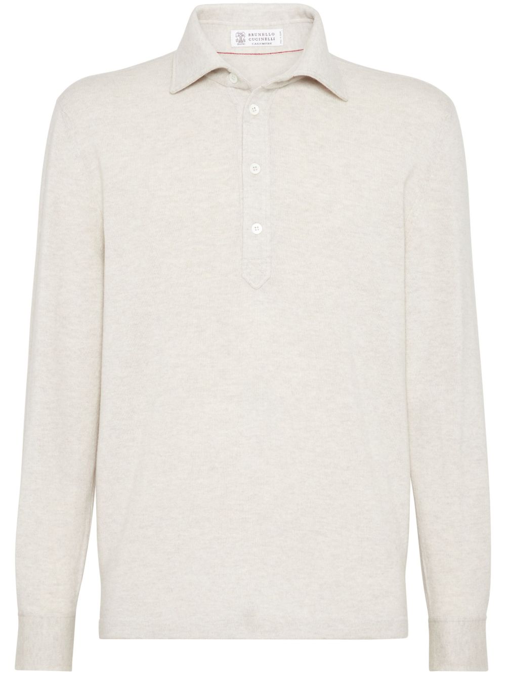 Brunello Cucinelli 羊绒polo衫 - 灰色