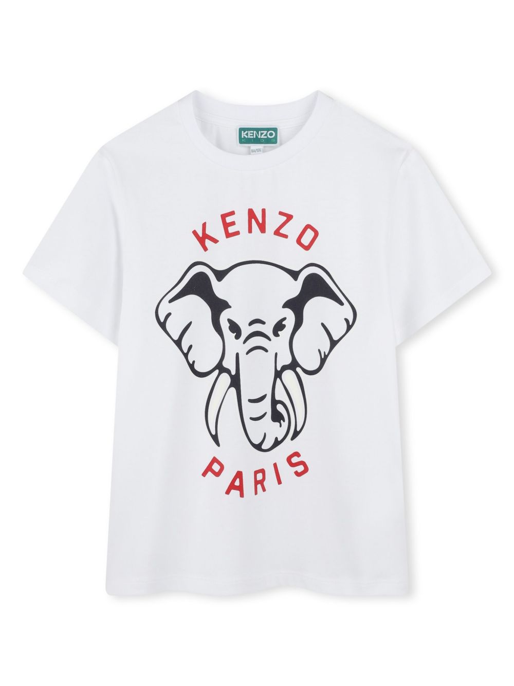 Kenzo Kids logo印花T恤 - 白色