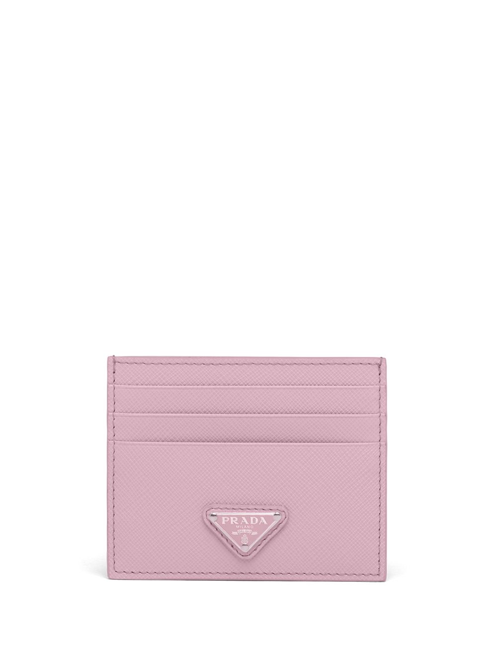 Prada Saffiano 皮质卡夹 - 粉色