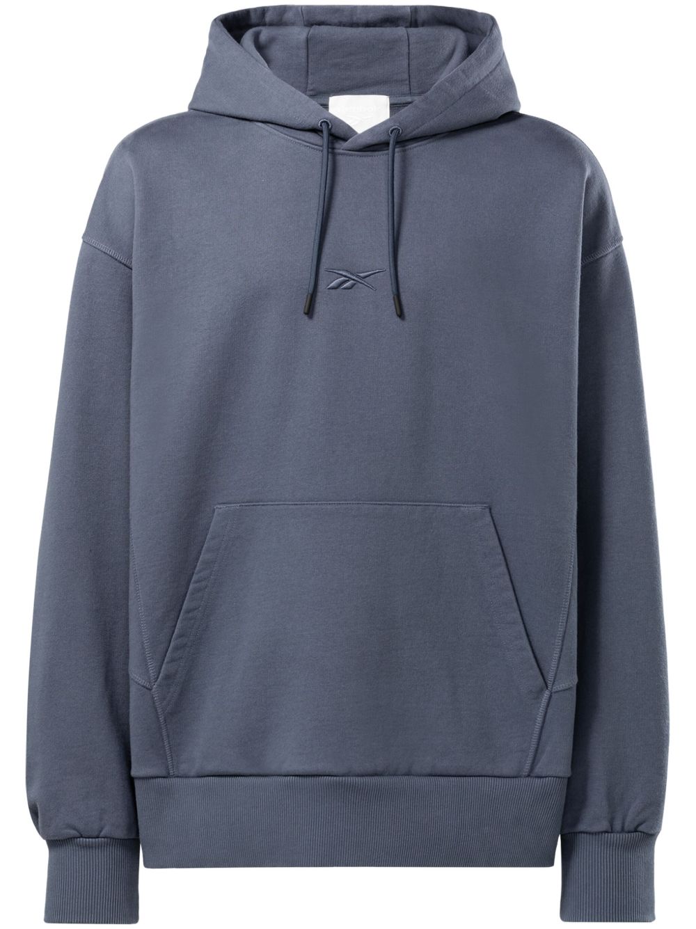 Reebok LTD logo刺绣棉连帽衫 - 蓝色