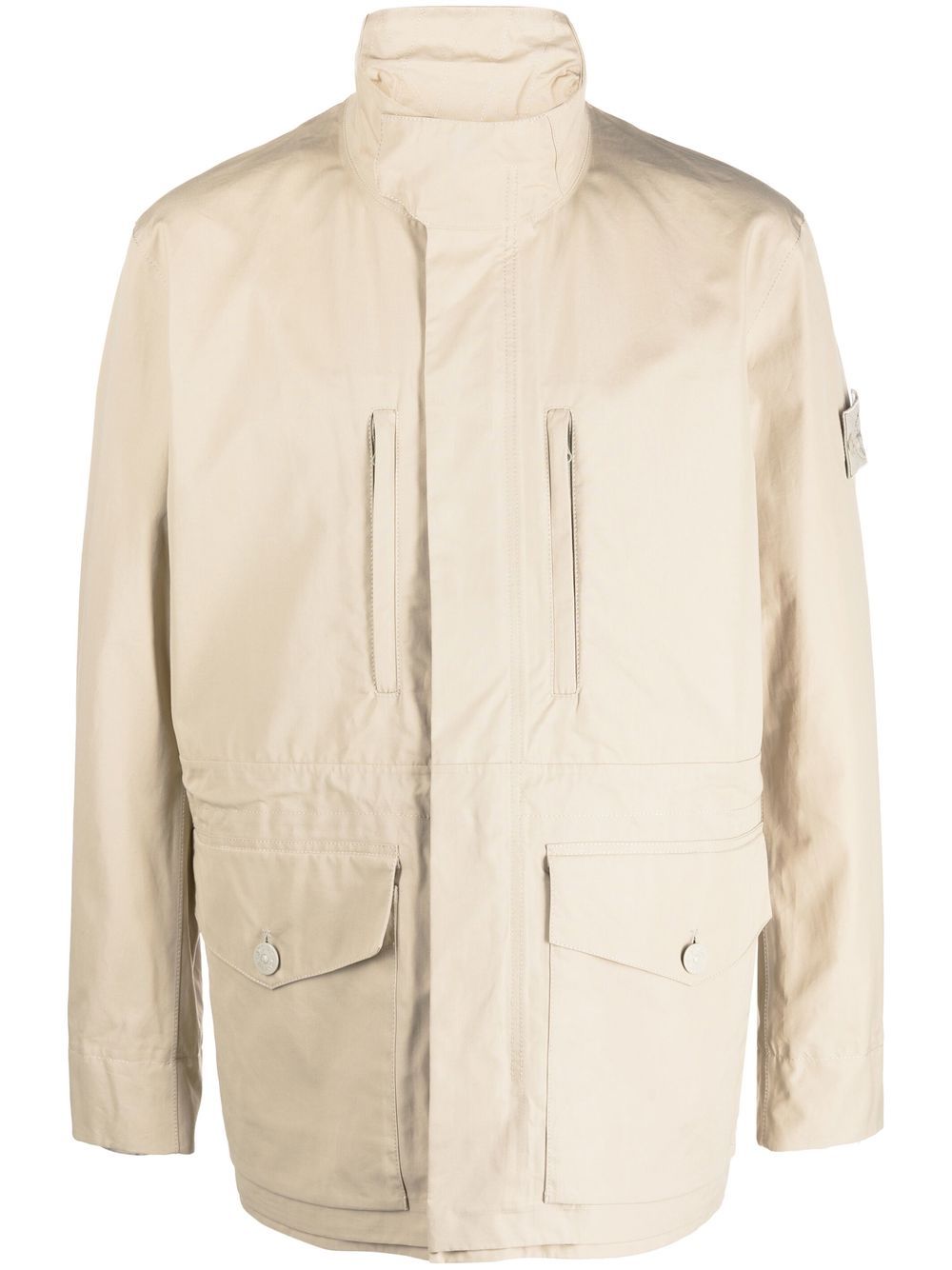 Stone Island Compass 贴花长袖夹克 - 中性色