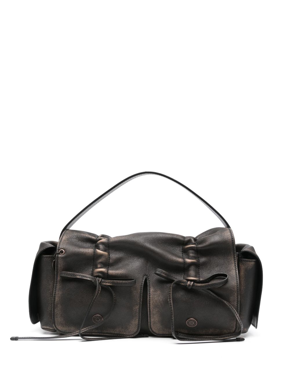 Acne Studios Multipocket 皮质手提包 - 褐色