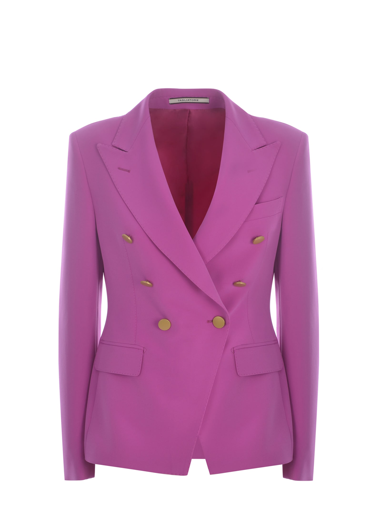 Double-breasted Jacket Tagliatore j-alycia Made Of Cady