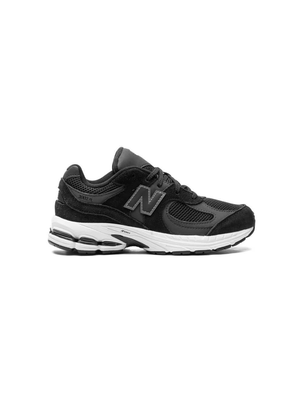New Balance Kids 2002 Black/White 运动鞋 - 黑色