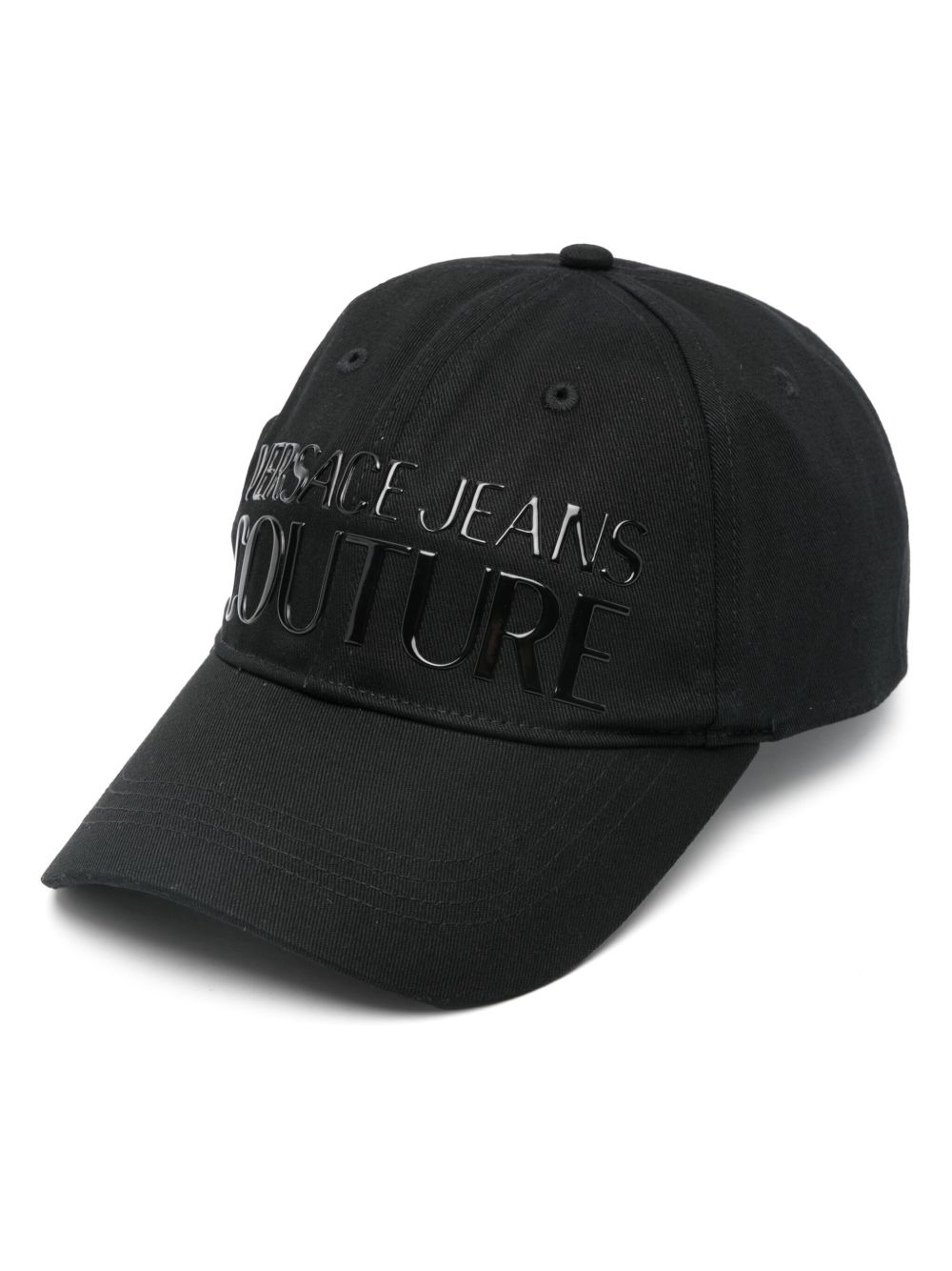 Versace Jeans Couture logo橡胶棒球帽 - 黑色