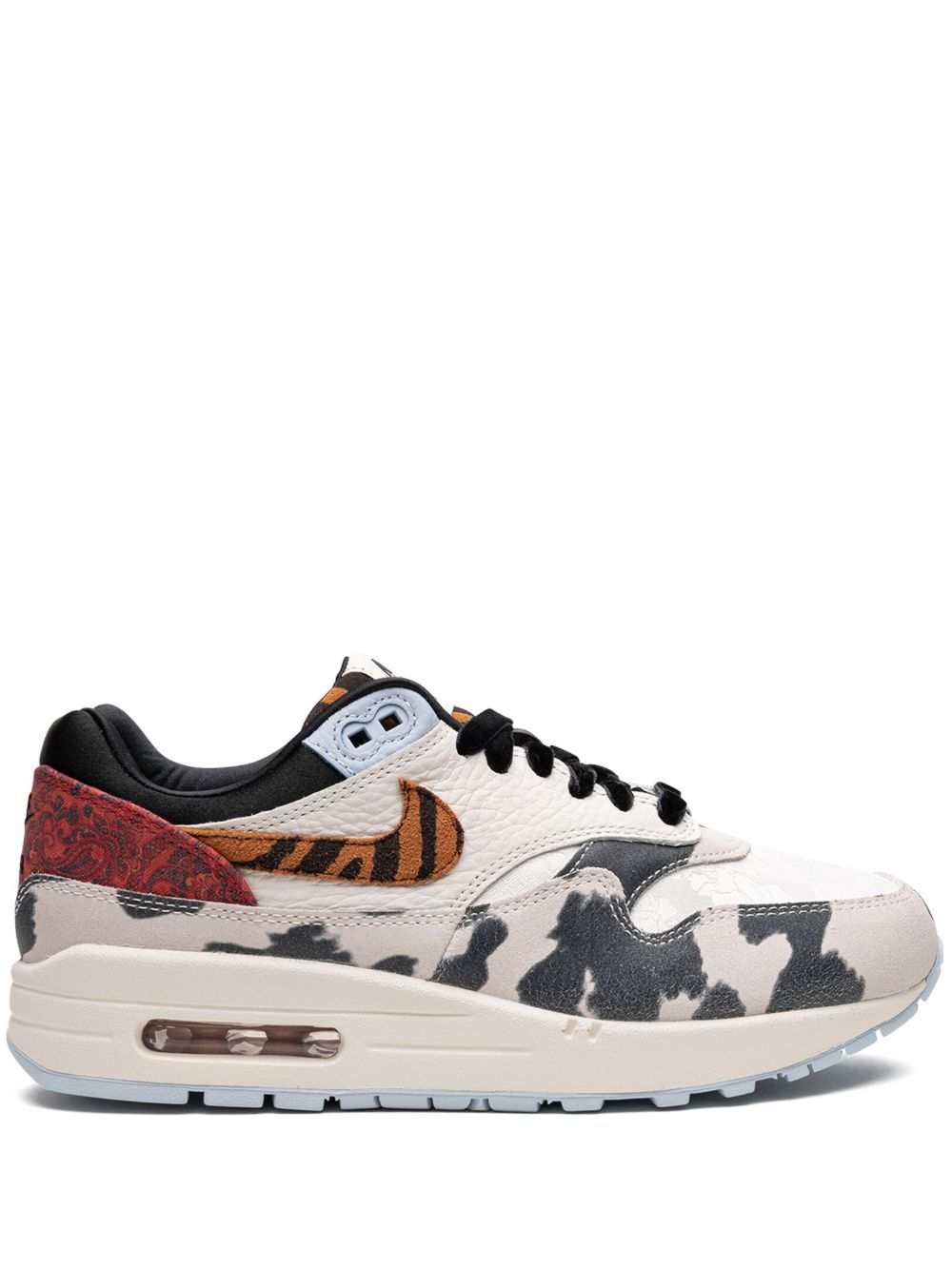 Nike Air Max 1 '87 Tiger Swoosh Cow Print 运动鞋 - 中性色