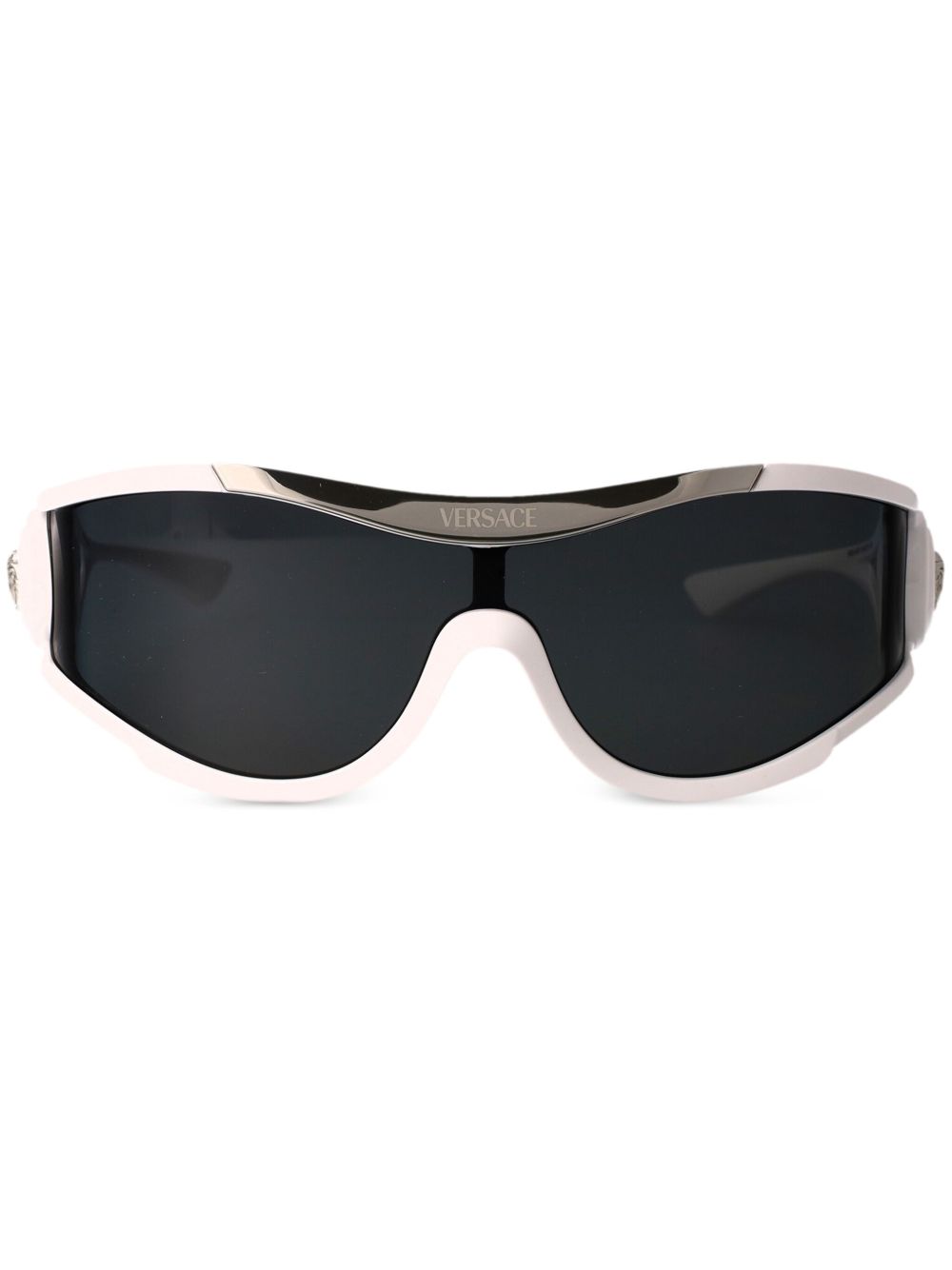 Versace Eyewear 0VE4475 盾形镜框太阳眼镜 - 白色