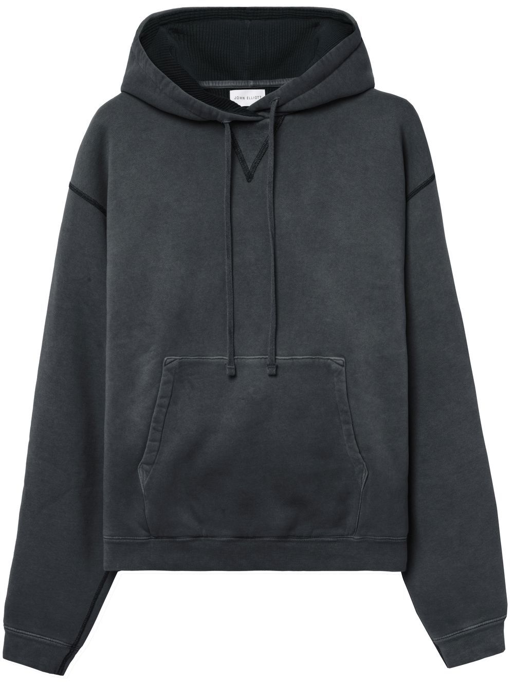 John Elliott Thermal-Lined 棉连帽衫 - 黑色