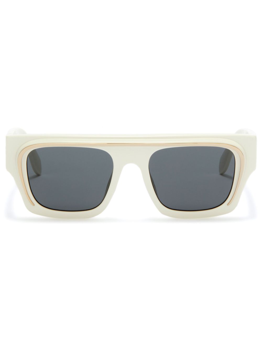 Palm Angels Eyewear Salton 方框太阳眼镜 - 白色