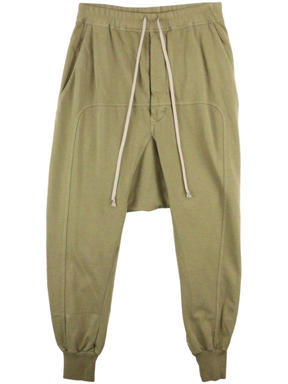 Rick Owens DRKSHDW 垮裤设计棉长裤 - 绿色