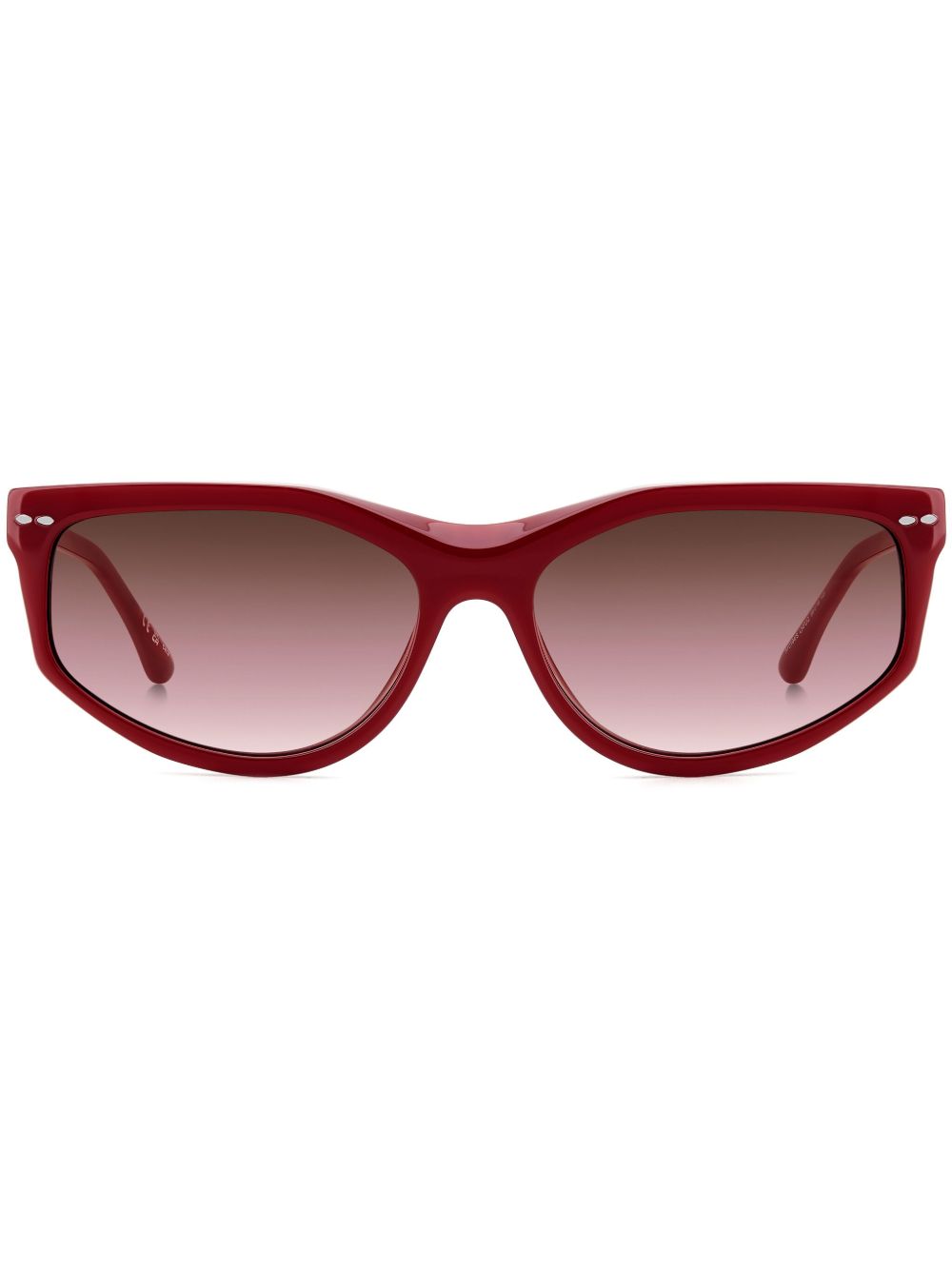 Isabel Marant Eyewear 0194S 椭圆形镜框太阳眼镜 - 红色