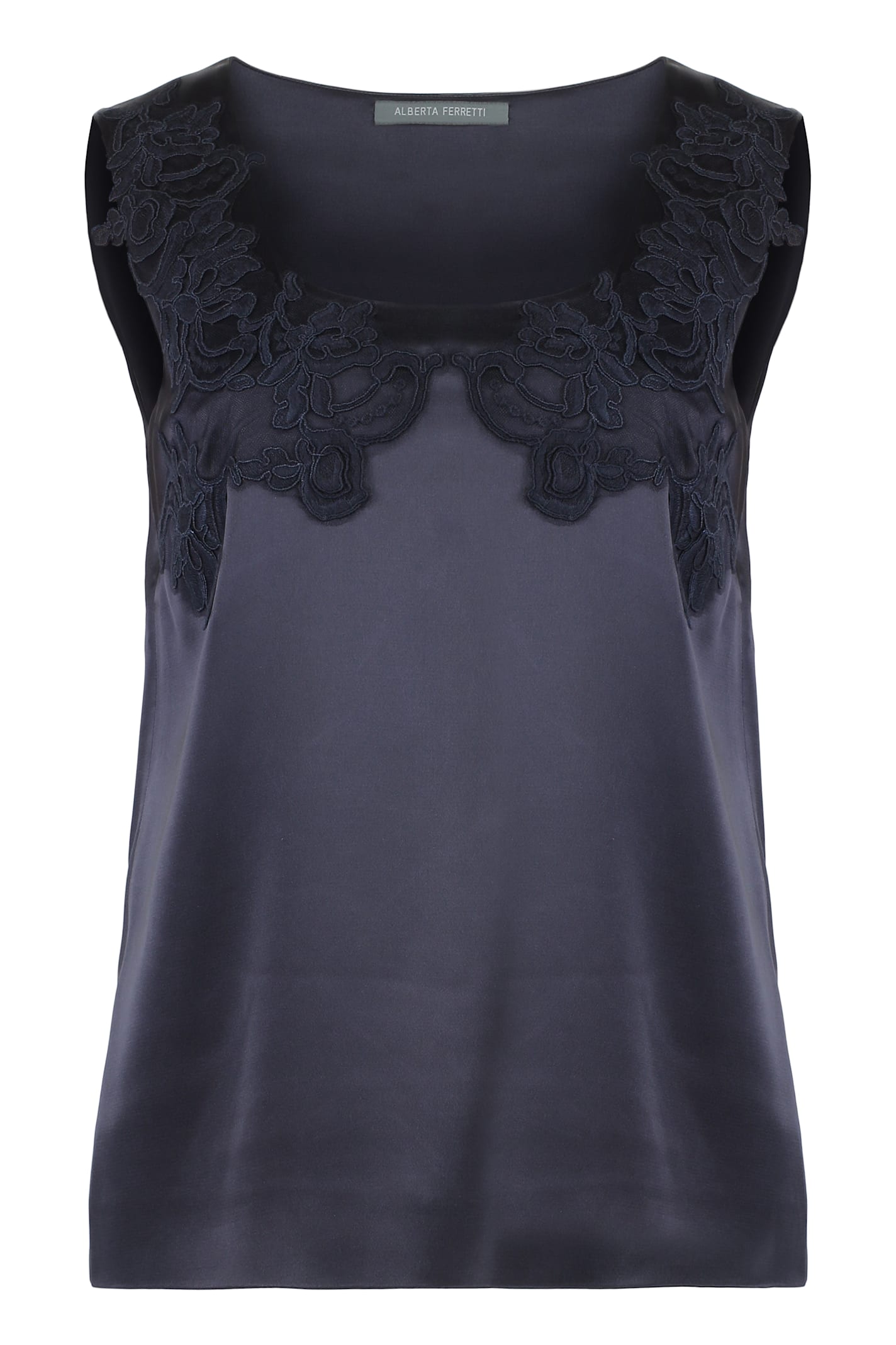 Alberta Ferretti 缎面背心