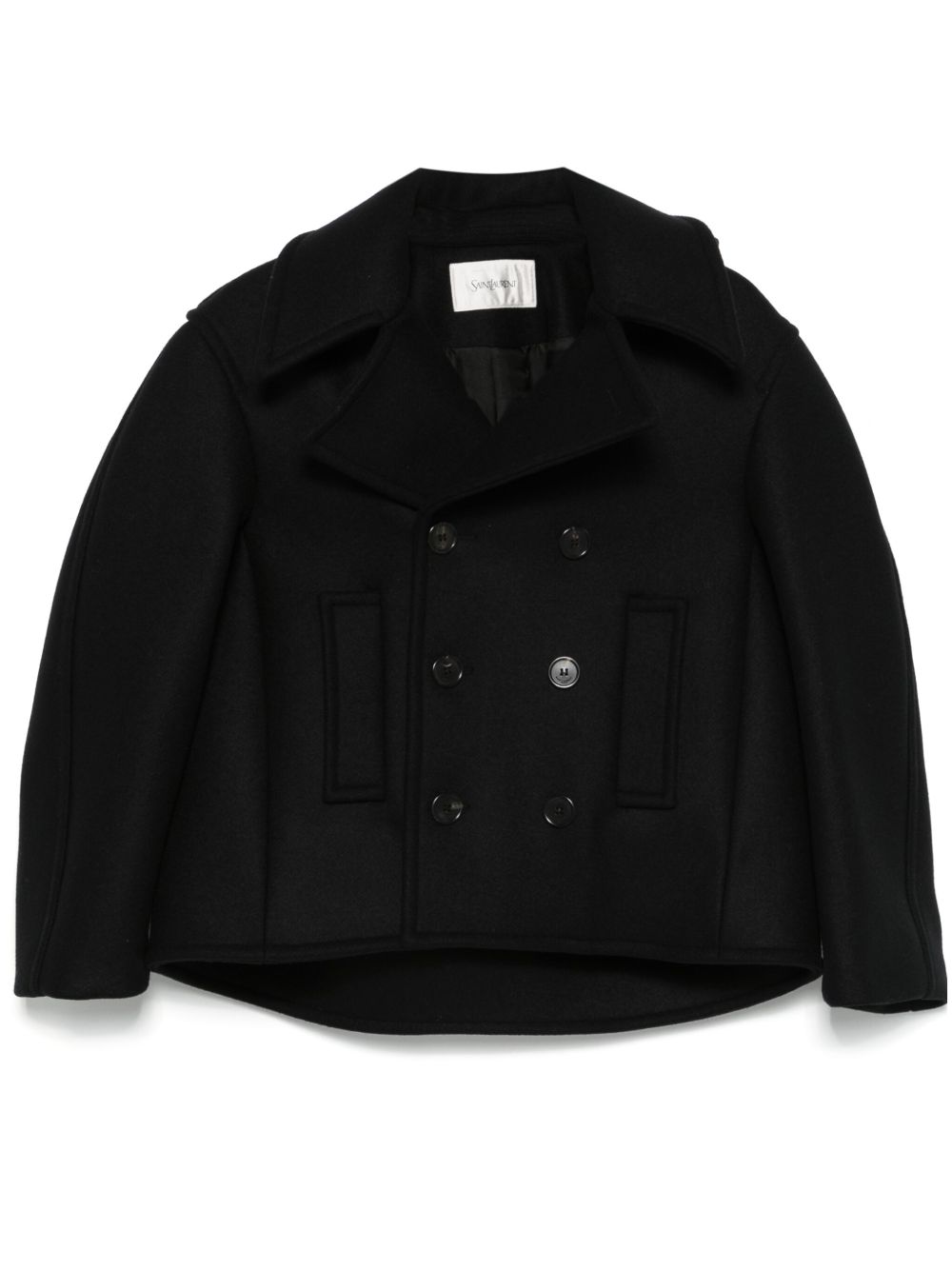 Saint Laurent 羊毛夹克 - 黑色