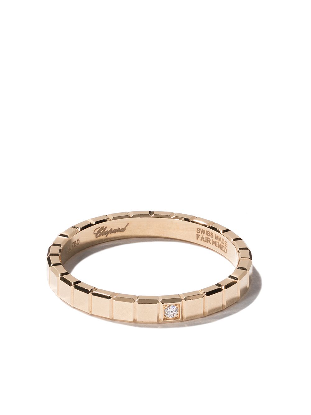 Chopard Ice Cube Pure18k金钻石戒指 - 金色