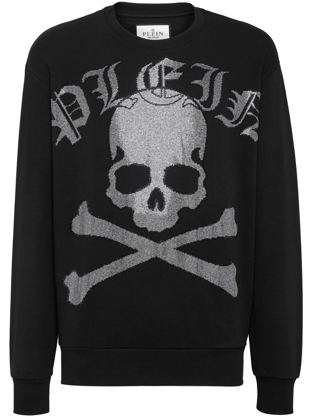 Philipp Plein 晶饰骷髅头卫衣 - 黑色