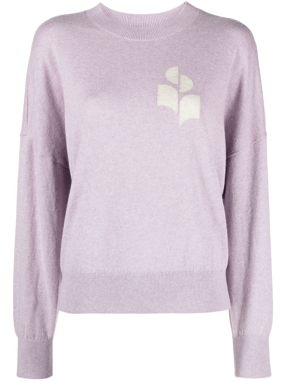MARANT ÉTOILE Marisans logo嵌花毛衣 - 紫色