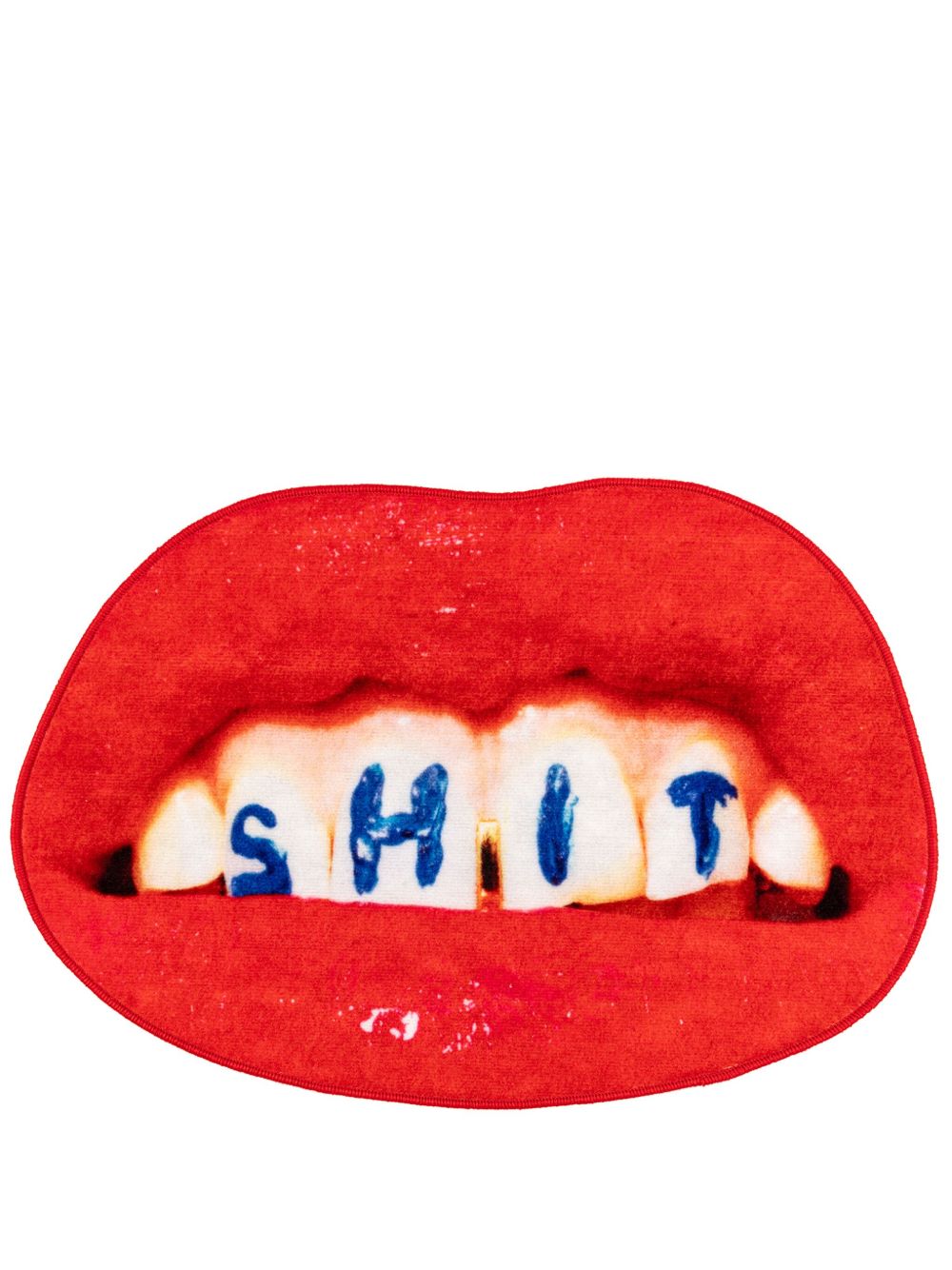 Seletti 图案印花地垫（60厘米 x 90厘米） - 红色