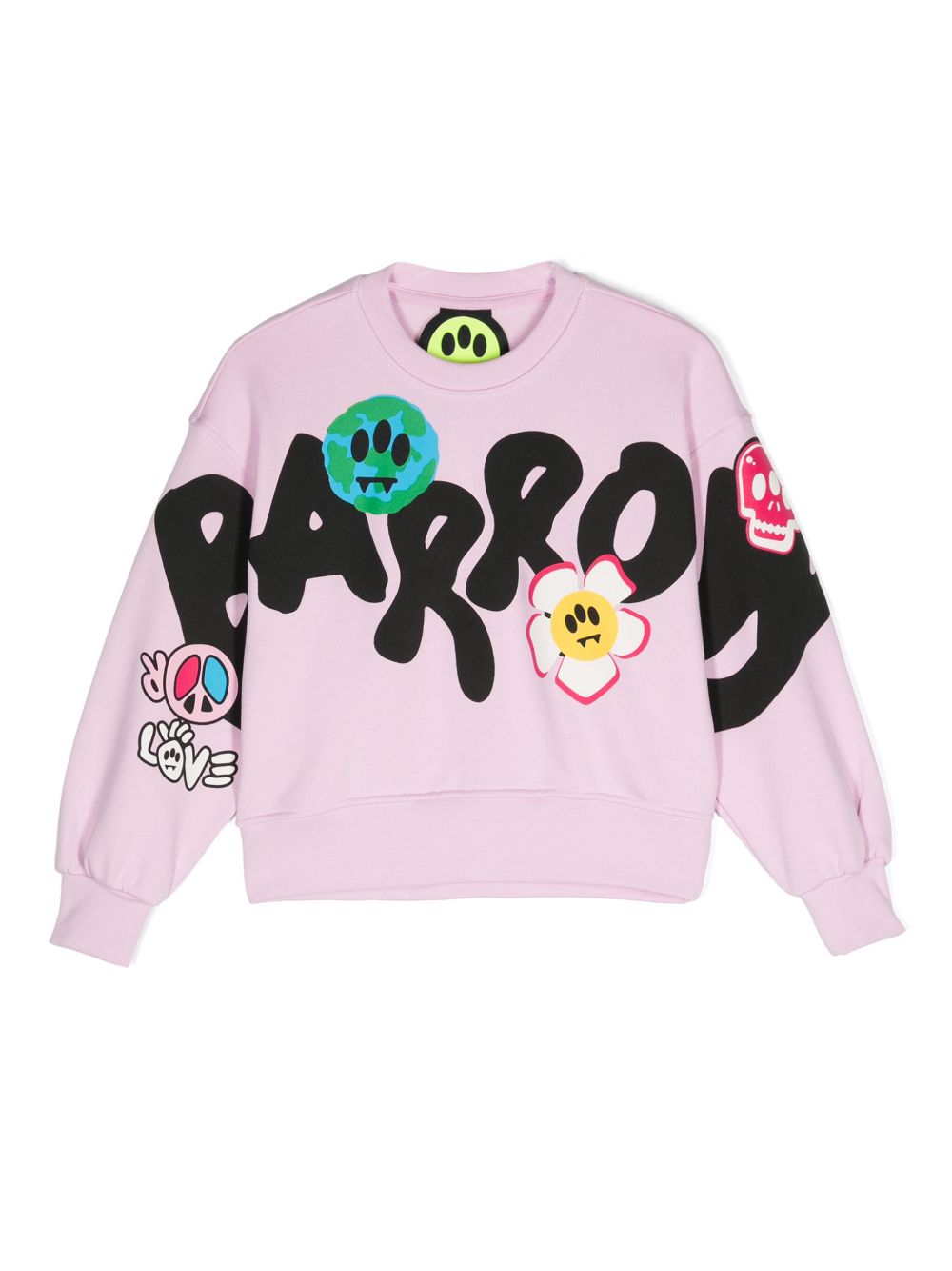 Barrow kids logo印花卫衣 - 粉色