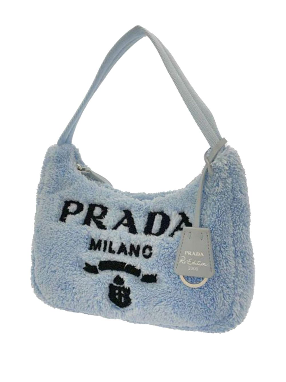 Prada Pre-Owned 2019-present Terry Re-Edition 2000 shoulder bag - 蓝色