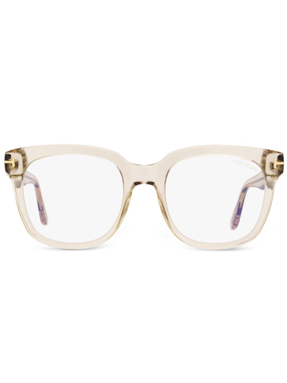 TOM FORD Eyewear Blue Block 方框眼镜 - 粉色