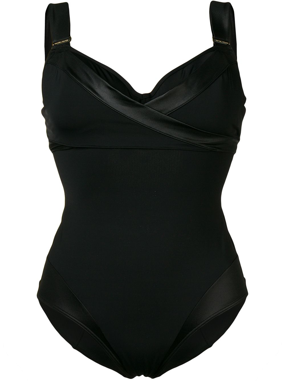 Marlies Dekkers Cache Coeur深v领连体泳衣 - 黑色