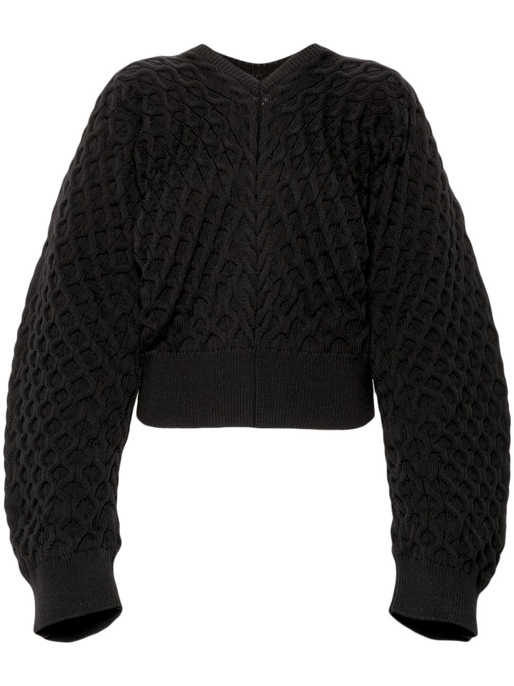 Jacquemus Le Sweater Boule Torsade 毛衣 - 黑色