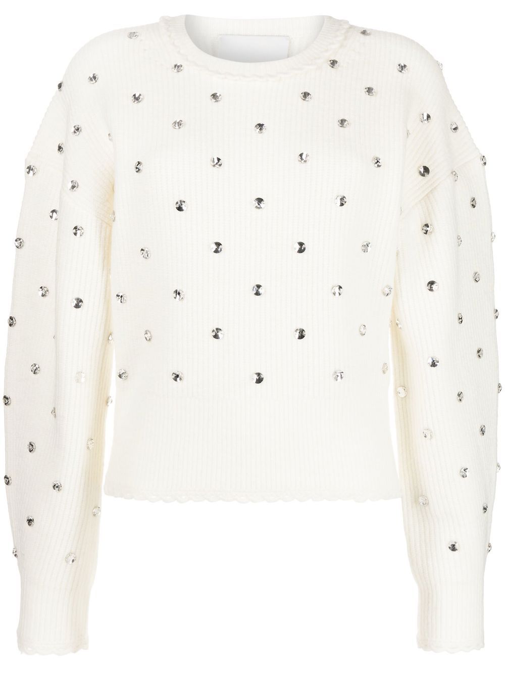 3.1 Phillip Lim 水钻缀饰毛衣 - 白色