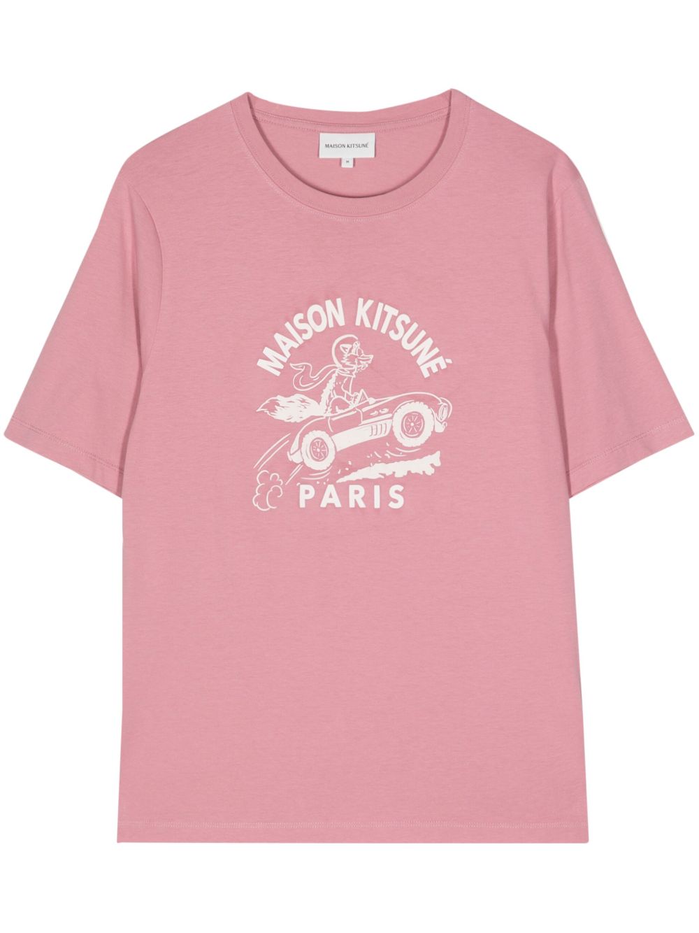 Maison Kitsuné Racing Fix 印花棉T恤 - 粉色