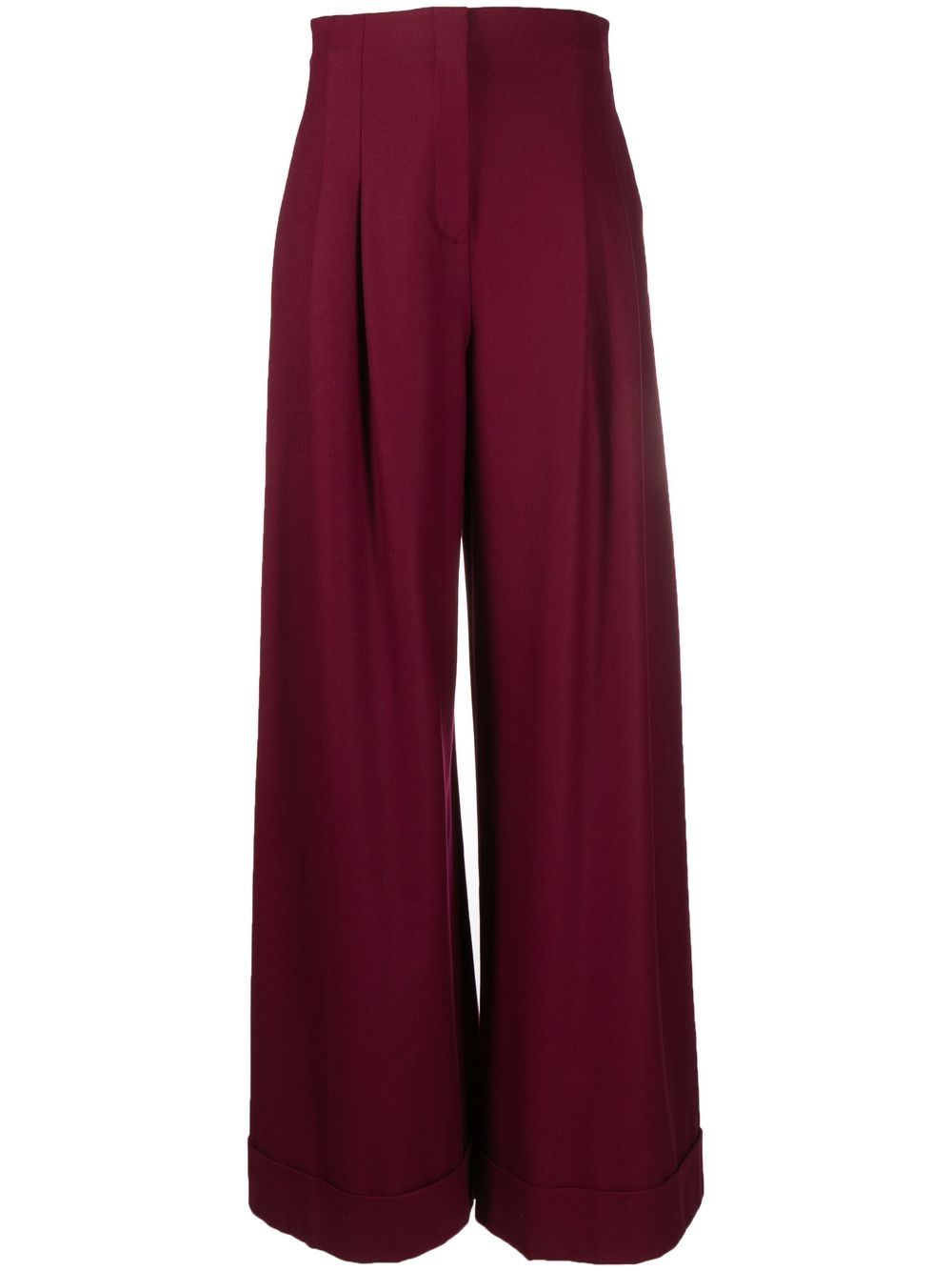 Alberta Ferretti 高腰阔腿裤 - 红色