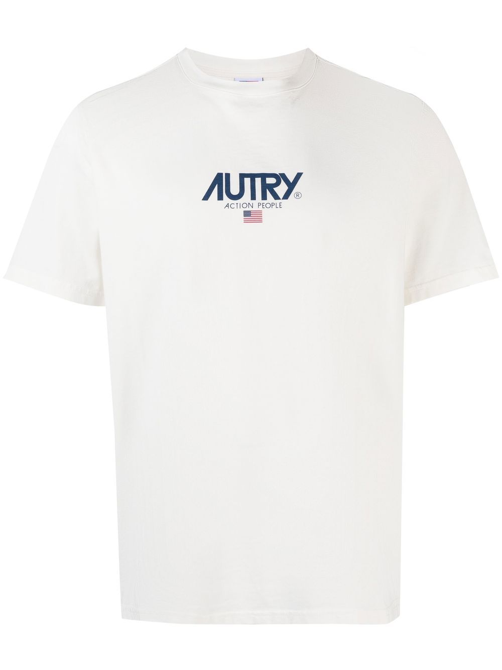 Autry logo印花短袖T恤 - 白色