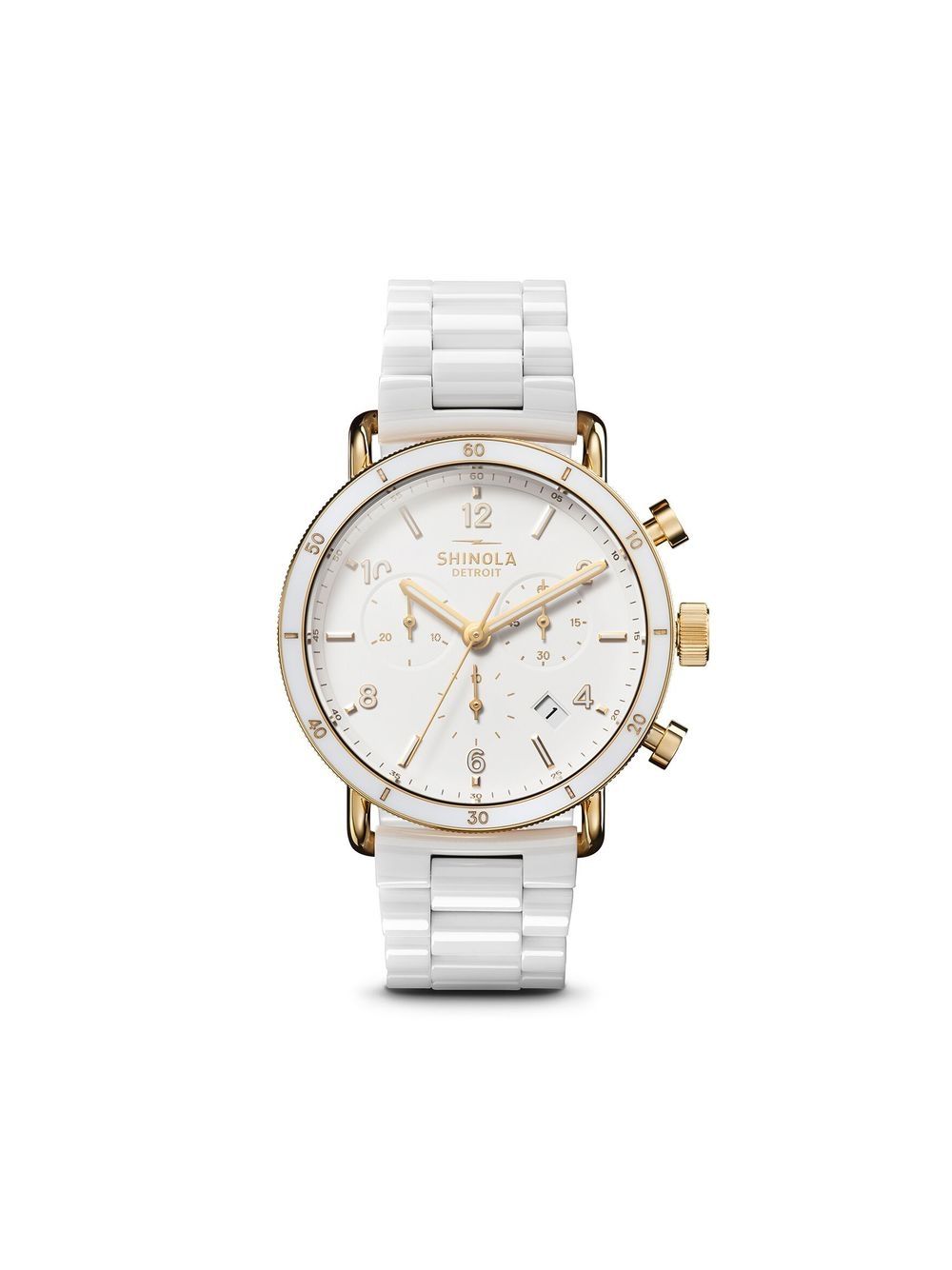 Shinola Canfield Sport 40毫米腕表 - 白色