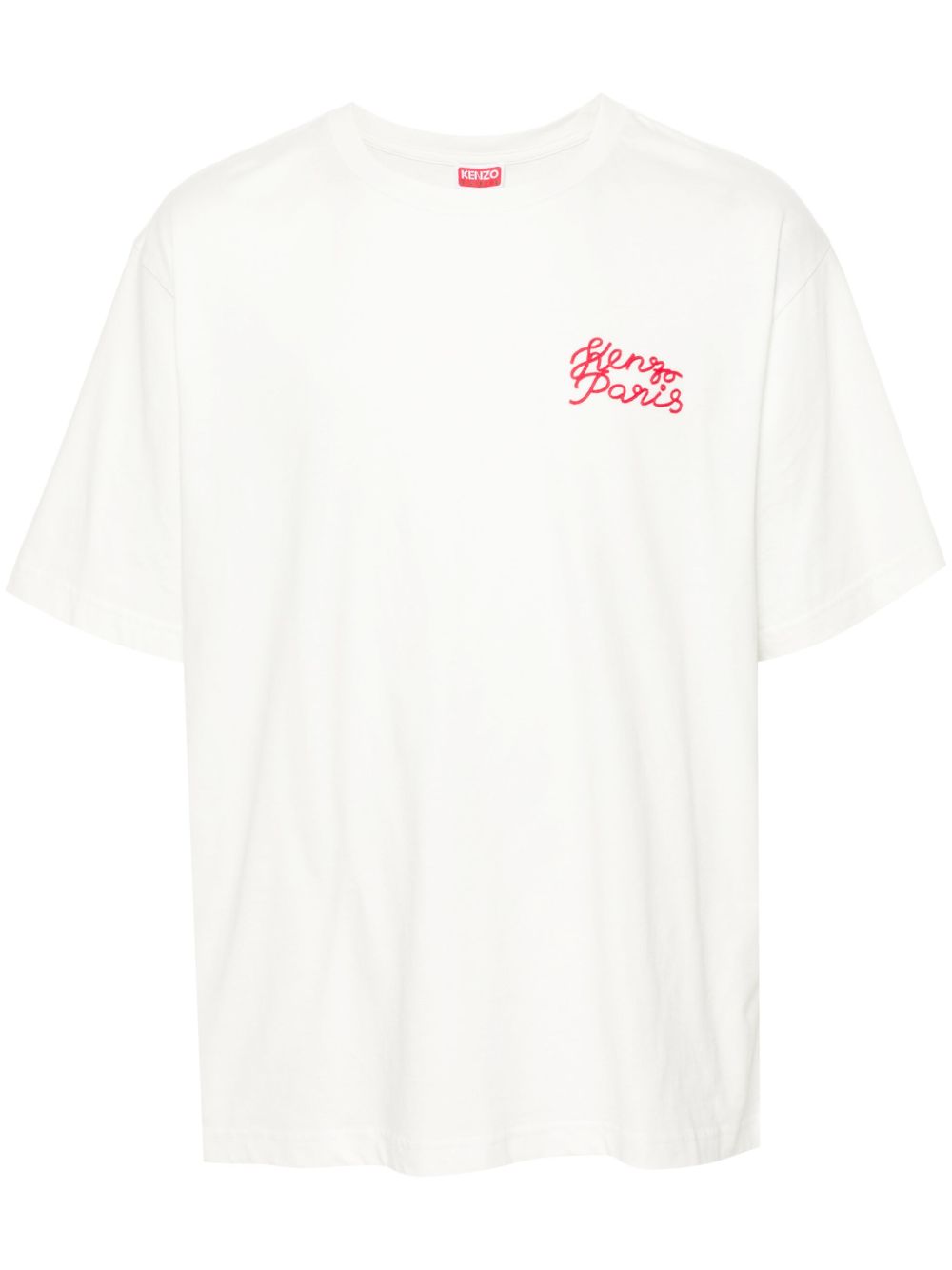 Kenzo Heart 刺绣T恤 - 白色