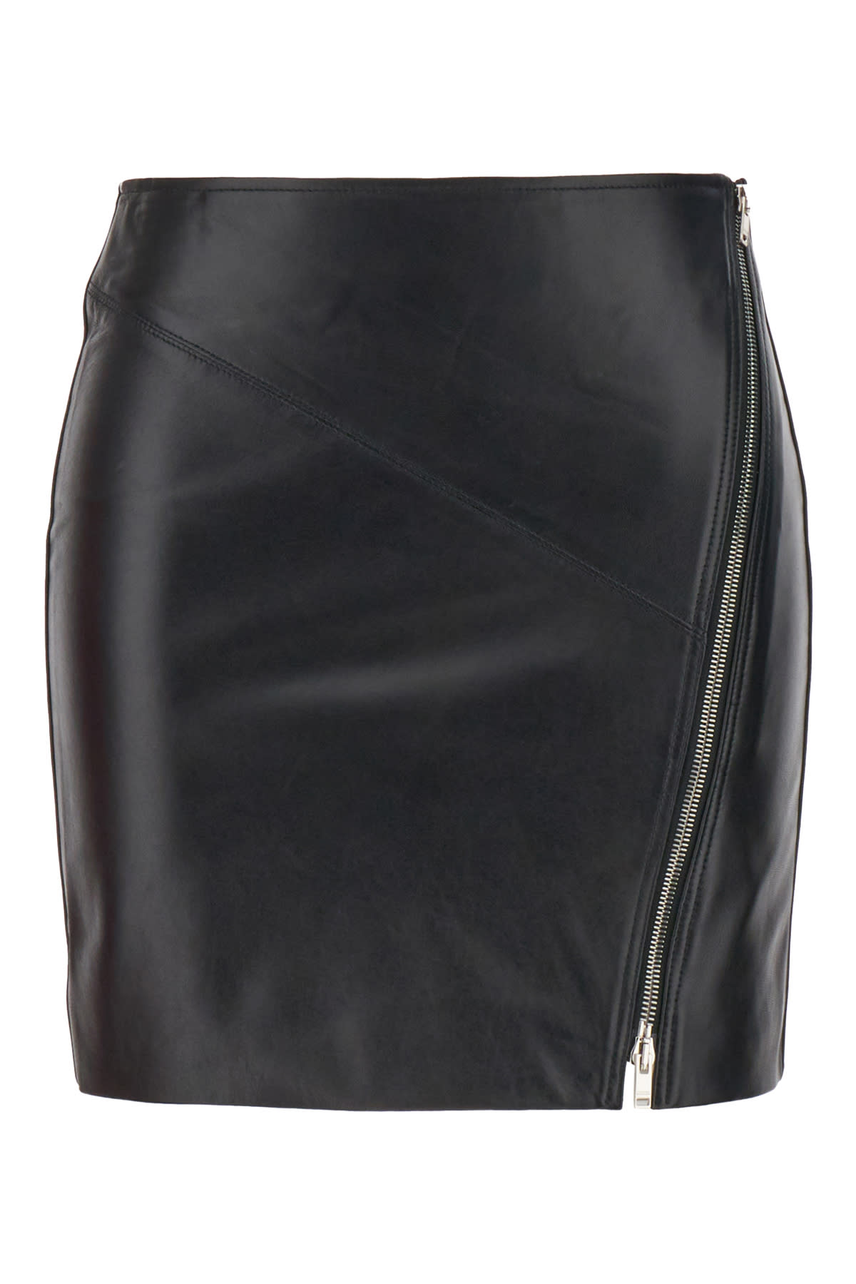 Isabel Marant 黑色纳帕皮迷你裙